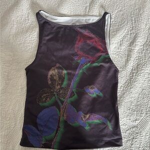 Urban Outfitters Graphic Boat-neck Tank Top